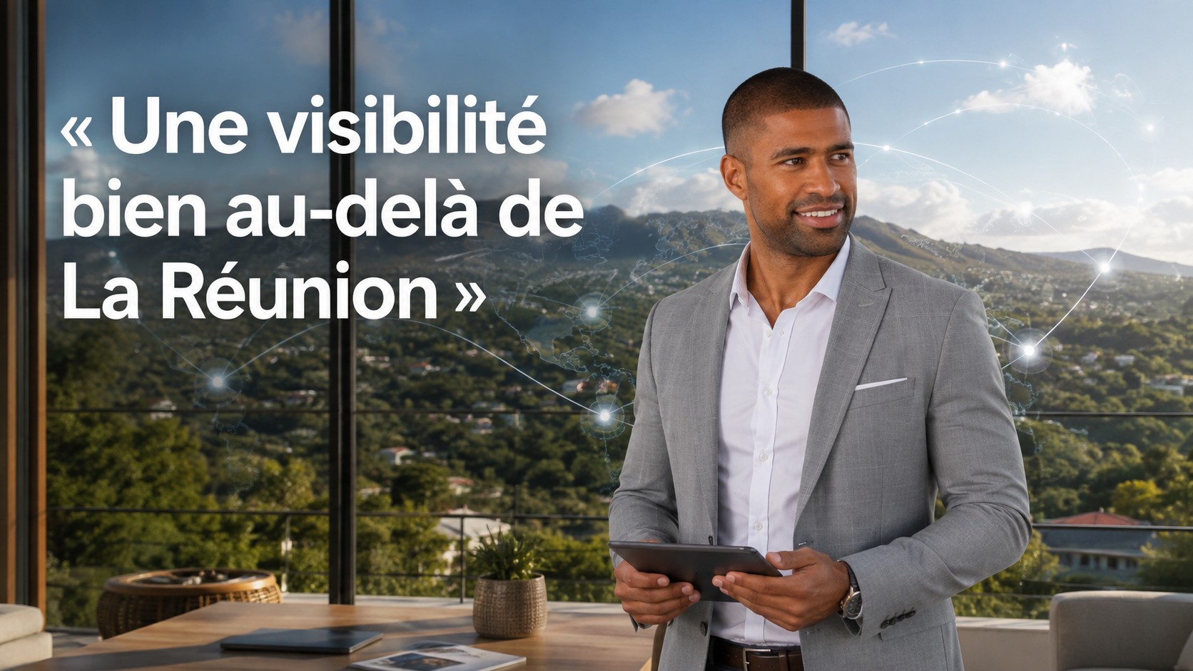 Grégory Giordan, manager d'une équipe de 48 conseillers immobiliers à La Réunion